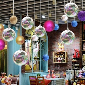 Palline Trasparenti Iridescenti da 6cm/8cm <span class=keywords><strong>per</strong></span> Albero di <span class=keywords><strong>Natale</strong></span>, <span class=keywords><strong>Decorazioni</strong></span> Arcobaleno Riempibili <span class=keywords><strong>per</strong></span> Feste e Matrimoni - Product Image 6