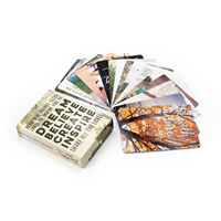 Jeu de cartes d'affirmation personnalisées OEM pour la manifestation quotidienne, impression sur mesure avec boîte cadeau