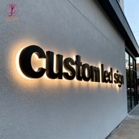 Enseigne de café intérieure pour magasin, enseigne murale 3D rétroéclairée en lettres Haolit, enseigne LED pour magasin, enseigne de marque pour extérieur