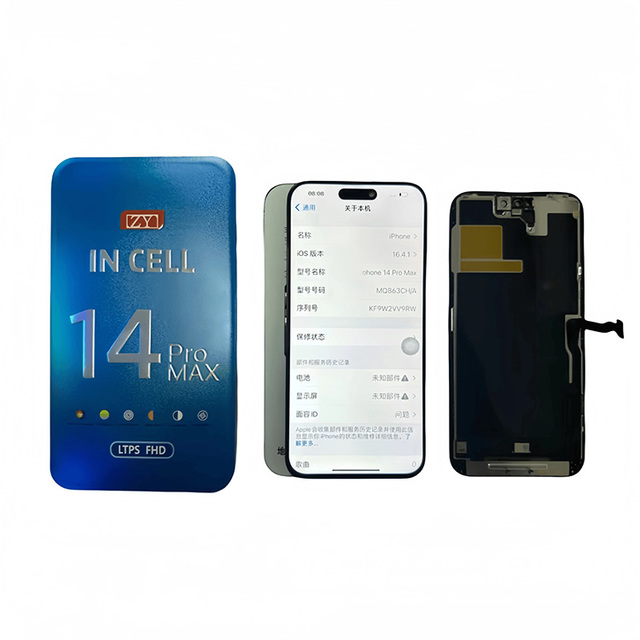 High Quality Transparent OLED LCD Touch Screen Wholesale from ZY Incell for iPhone 15 Pro 1 Year Warranty
