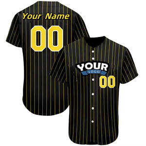100% poliéster al por mayor de alta calidad hombre en blanco uniforme de béisbol ropa deportiva camisetas bordado personalizado Logo nombre béisbol Jersey - Product Image 2