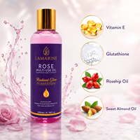 Minyak Biji Vitamin E C Pemutih Melembapkan Anti-Penuaan 100% Murni Ekstrak Mawar Dingin untuk Wanita Semua Jenis Kulit (Logo OEM Custom)