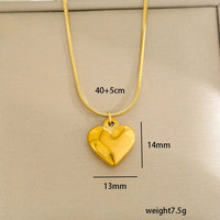 21 styles de colliers tendance en acier inoxydable plaqué or avec pendentifs géométriques, papillons et cœurs, imitation perle, chaîne de clavicule