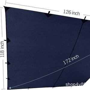 Bâche de camping Woqi Outdoor 126x118 pouces, bleu marine, polyester imperméable, utilisable en quatre saisons - Product Image 1
