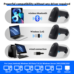 Lecteur <span class=keywords><strong>de</strong></span> codes-barres 2D à capteur CMOS haute précision, mains libres, portable, USB, pour les opérations en supermarché - Product Image 4