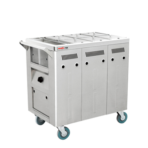 Elettrico Più Caldo Cibo Contenitore Per Alimenti In Acciaio Inox di Trasporto Trolley/Multi-uso Mobile in metallo Cibo Carrello di Servizio per il Ristorante