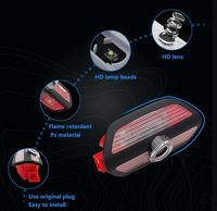 2 Piezas para Mercedes Benz Clase S W222 W240 S300h S350 S400 S550L S63L, Proyector LED con Logotipo de Bienvenida en la Puerta, Luz de Cortesía con Logotipo