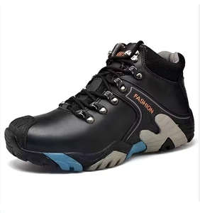 Botas de Invierno <span class=keywords><strong>Impermeables</strong></span> con Cordones, Forro de Piel Auténtica y Suela de PU, Zapatos de Senderismo Cálidos - Product Image 5