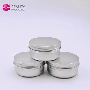 5g15g 30G 40G 50G 60G 100G สีเงินสีขาวอลูมิเนียมสีดำเคราน้ำมันขวดโลหะรอบขนมดีบุกสำหรับลิปบาล์มเครื่องสำอางครีมบรรจุภัณฑ์ - Product Image 3