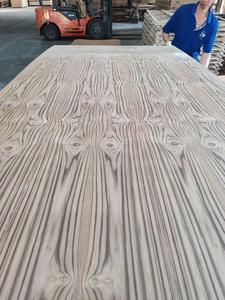 Chapa de teca natural de 3mm y 5mm, hojas de contrachapado marino con cara de Okoume rojo para piel de <span class=keywords><strong>puerta</strong></span> de muebles - Product Image 4