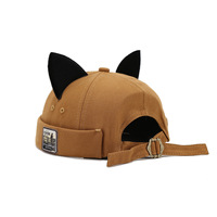 Gorra de Béisbol Estilo Japonés, Linda, Tipo Melón, Versión Coreana, Hipster, Sin Visera, Estilo Vintage, Urbana, Unisex