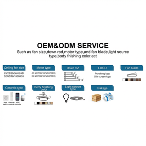 Factory Wholesale Modern DC LED 5 Blades Ceiling Fan with <b>Remote</b> <b>Control</b> Dimming Timing Speed for Living Room - Product Image 4