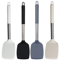 Ustensiles de cuisine 15 pièces en silicone avec support, spatule fendue, cuillère, spatule, pince, fouet, brosse pour ustensiles de cuisine