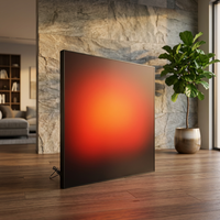 LUZ Led Sunset Picture Rectangle Aluminum Art Frame Acrylic Sunset Wall Panel UV Printing Led Light Box untuk Ruang Tamu