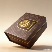 Boîte cadeau de luxe estampillée à chaud avec design personnalisé pour bijoux haut de gamme, parfums et cadeaux de fêtes