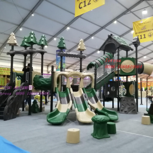 Ensemble de toboggan de terrain de jeu extérieur avec des thèmes animaliers et des fonctionnalités interactives pour le plaisir et l'<span class=keywords><strong>activité</strong></span> physique des enfants - Product Image 1