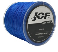 JOF-Ligne de pêche tressée à 4 brins, 8 couleurs, 8 lb-150lb, 300m, fil multifilament, carpe
