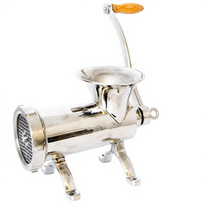 <span class=keywords><strong>Tritacarne</strong></span> a pressione Lehman # Nuovo Scolapasta Manuale in Acciaio Inox per Uso Domestico, Facile <span class=keywords><strong>da</strong></span> Pulire, 12x6,25x8,13 Pollici - Product Image 1