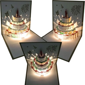 Tarjeta <span class=keywords><strong>de</strong></span> <span class=keywords><strong>Cumpleaños</strong></span> Pop 3D con Luz LED, Tarjeta <span class=keywords><strong>de</strong></span> Feliz <span class=keywords><strong>Cumpleaños</strong></span> con Música, Postal <span class=keywords><strong>de</strong></span> Felicitación <span class=keywords><strong>de</strong></span> Papel para Mamá, Esposa, <span class=keywords><strong>Hermana</strong></span>, Paquete <span class=keywords><strong>de</strong></span> 1 Paquete - Product Image 3