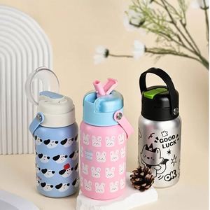 Botella de Agua Infantil con Dibujos Animados, Botella Térmica de Acero Inoxidable de Doble Pared, Aislada al Vacío para Niños Pequeños - Product Image 3