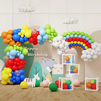 Kit d'arche de guirlande de ballons arc-en-ciel multicolores, best-seller, ballons en latex multicolores, décoration de fête, mariage, anniversaire, baby shower