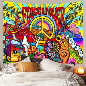 <span class=keywords><strong>Tapisserie</strong></span> Murale Moderne en Tissu Polyester, Abstraction Géométrique Violet Clair, Décoration Murale pour Dortoir, Meilleure Vente Directe Usine - Product Image 1