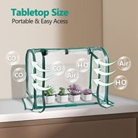Mini table Portable jardin serre rebord de fenêtre pépinière plante couverture tente humidité dômes pour intérieur et extérieur maison