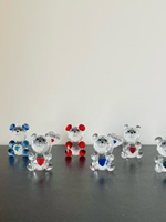 Ornements en cristal en forme de petit ours, décorations de bureau mignonnes avec motif de cœur d'animal de dessin animé, cadeaux d'anniversaire pour les meilleures amies des filles