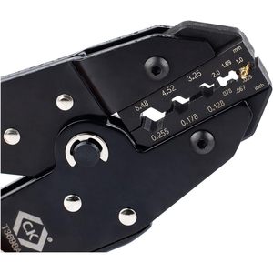 Pince à sertir à cliquet C.K pour câble coaxial 610g, qualité industrielle, sertisseur de fils en acier à entrée frontale - Product Image 4