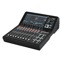 Console de mixage audio numérique professionnelle multifonction 16 canaux OEM en métal avec extension de boîtier de scène d'enregistrement multipiste Dante