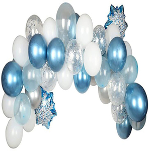 <span class=keywords><strong>Globos</strong></span> de <span class=keywords><strong>fiesta</strong></span> con temática de Amazon <span class=keywords><strong>Frozen</strong></span>, Kit de arco de guirnalda, lámina de copos de nieve para decoración de <span class=keywords><strong>fiesta</strong></span> de cumpleaños para niños - Product Image 6