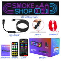 Panneau LED programmable USB pour camion, effet « œil du diable », autocollant intelligent flexible, matrice LED, affichage pour vitre arrière de voiture