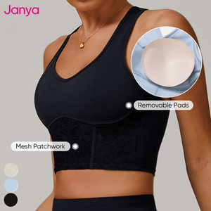 Janya wanita 2 in 1 bernapas Pickleball pakaian kustom Logo grosir 2 buah renda jala Gym kebugaran Set Golf Tenis rok Set - Product Image 5