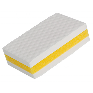 Großhandel Eco White Yellow Magic Schwamm Melamin Radiergummi Schaum Scheuer schwamm für Geschirr Waschbecken Boden Möbel Reinigung - Product Image 5