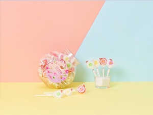 Confezione di bottiglie di plastica lecca-lecca per la vendita al dettaglio negozio di alimentari caramelle fruttate lollypop - Product Image 4