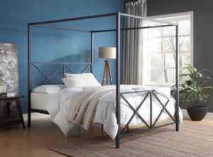 Metall 4 Poster Himmelbett Modernes Design Bett Schlafzimmer möbel Camas Schmiedeeisen Bett - Product Image 2