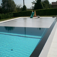 Energie sparende elektrische Schwimmbad abdeckung Lamellen Polycarbonat-Schwimmbad abdeckung