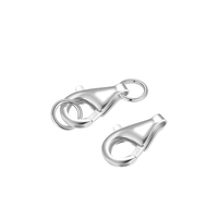 Fabrication de bijoux à bricoler soi-même classique 925 accessoires en argent Sterling 18k plaqué or homard fermoirs à ressort anneaux pour Bracelet collier