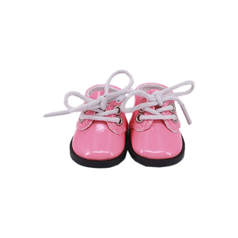 2023 new 14-inch American doll accessories shoes Doll leather shoes manufacturers straight hair