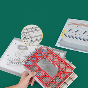 Rompecabezas 3D, Juguetes Educativos <span class=keywords><strong>de</strong></span> Aprendizaje, Rompecabezas <span class=keywords><strong>de</strong></span> Estadio <span class=keywords><strong>de</strong></span> Fútbol Mundial para Armar, Modelo <span class=keywords><strong>de</strong></span> Construcción para Niños - Product Image 5