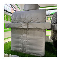 Gilet d'isolation thermique en fibre de verre réutilisable et personnalisable, résistant aux hautes températures, pour échangeur de chaleur à plaques, conception amovible