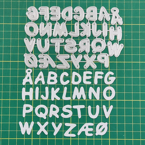 26 Huruf Alfabet Kapital, Cetakan Logam untuk Pembuatan Kartu, <span class=keywords><strong>Die</strong></span> Cut dari Baja Karbon, Alat Pemotong untuk Scrapbooking, Stencil, Embossing, Kerajinan - Product Image 2
