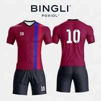 Uniformes de Fútbol Personalizados de Alta Calidad, Camisetas y Pantalones Cortos Sublimados, Uniformes de Equipo con Logotipo, Nombre y Número del Club para Academias y Comunidades