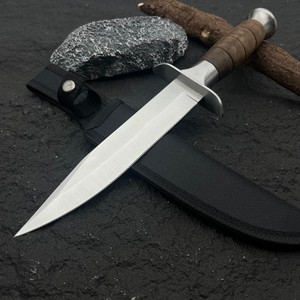 Cuchillo Bowie Watz de Acero Inoxidable con Mango de Plástico, Punta Recta, para Camping y Actividades al Aire Libre, Grosor de 3.9mm, Corte OEM - Product Image 2