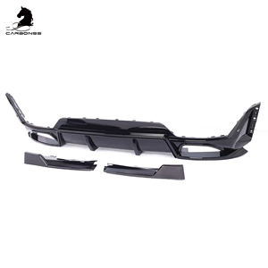 Difusor trasero ABS negro brillante estilo CP con puntas de escape accesorios de parachoques trasero de coche para BMW 3 Series G20 G28 LCI <span class=keywords><strong>2023</strong></span> + - Product Image 3