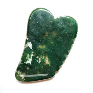 Diy Gua Sha Schrapen Massage Gezicht Indian Agaat Jade Guasha Board Scraper Tool Natuurlijke Jade Rose Gua Sha Stone Board Massage