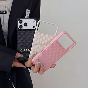 เคสโทร<span class=keywords><strong>ศัพท์</strong></span>กันกระแทกสไตล์หรูหราสำหรับ iPhone 17 Pro Max 16 15 14 13  ฝาหลังดีไซน์เนอร์  โลโก้โลหะแบบกำหนดเองได้ - Product Image 2