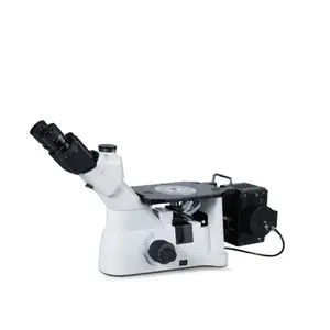 Microscópio trinocular, imm 3000 de alta tecnologia laboratório trinocular sistema óptico invertido metliga microscópio de inspeção