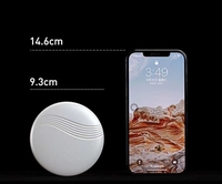 Miroir cosmétique de courtoisie à LED Affiner le maquillage Smart Swith Portable dans une poche de sac Forme ronde personnalisée