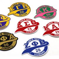 Nouveau produit : Patch brodé à la machine avec lettres anglaises rondes pour vêtements, accessoires, chapeaux, bagages, serviettes, logo